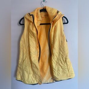 Lululemon Athletica yellow Hooded Vest